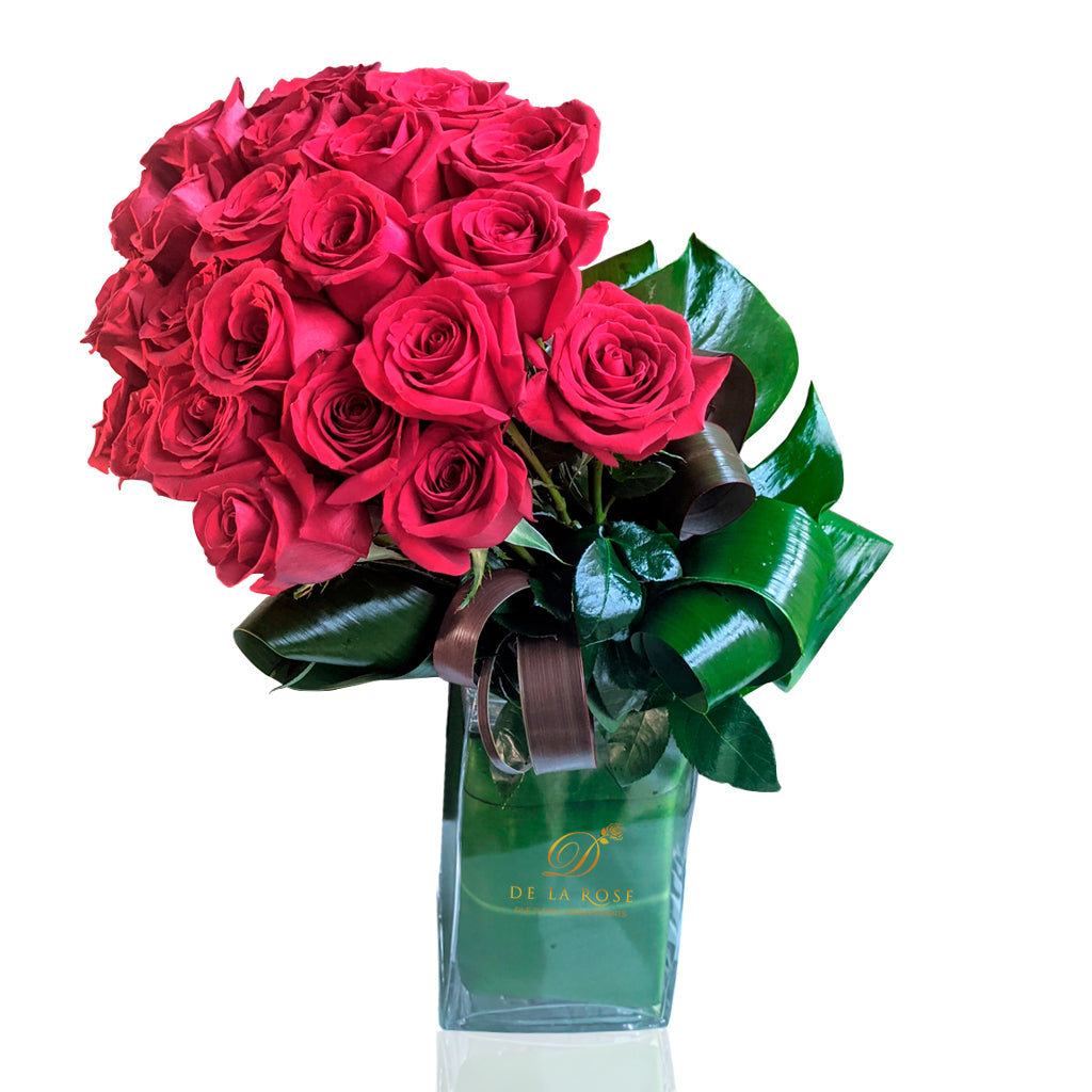 Ruby Red Modern Rose Design